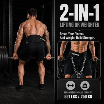 2-in-1 Weight Lifting Belt and Dip Belt