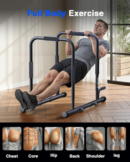 SolidFit 2-in-1 Dip Bar Station