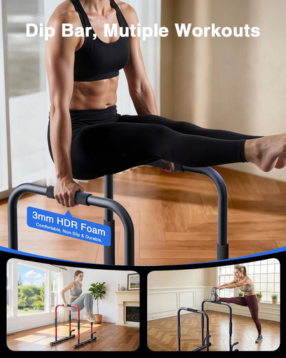 SolidFit 2-in-1 Dip Bar Station