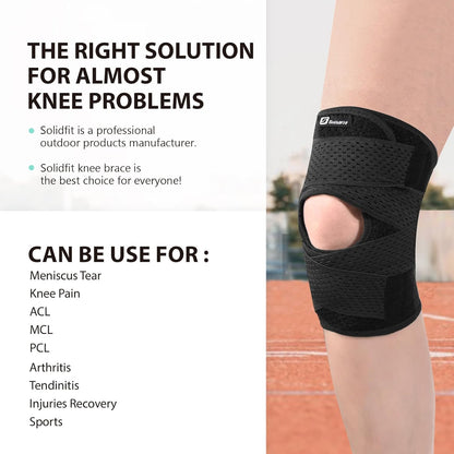 Knee Brace with Side Stabilizers for Meniscus Tear