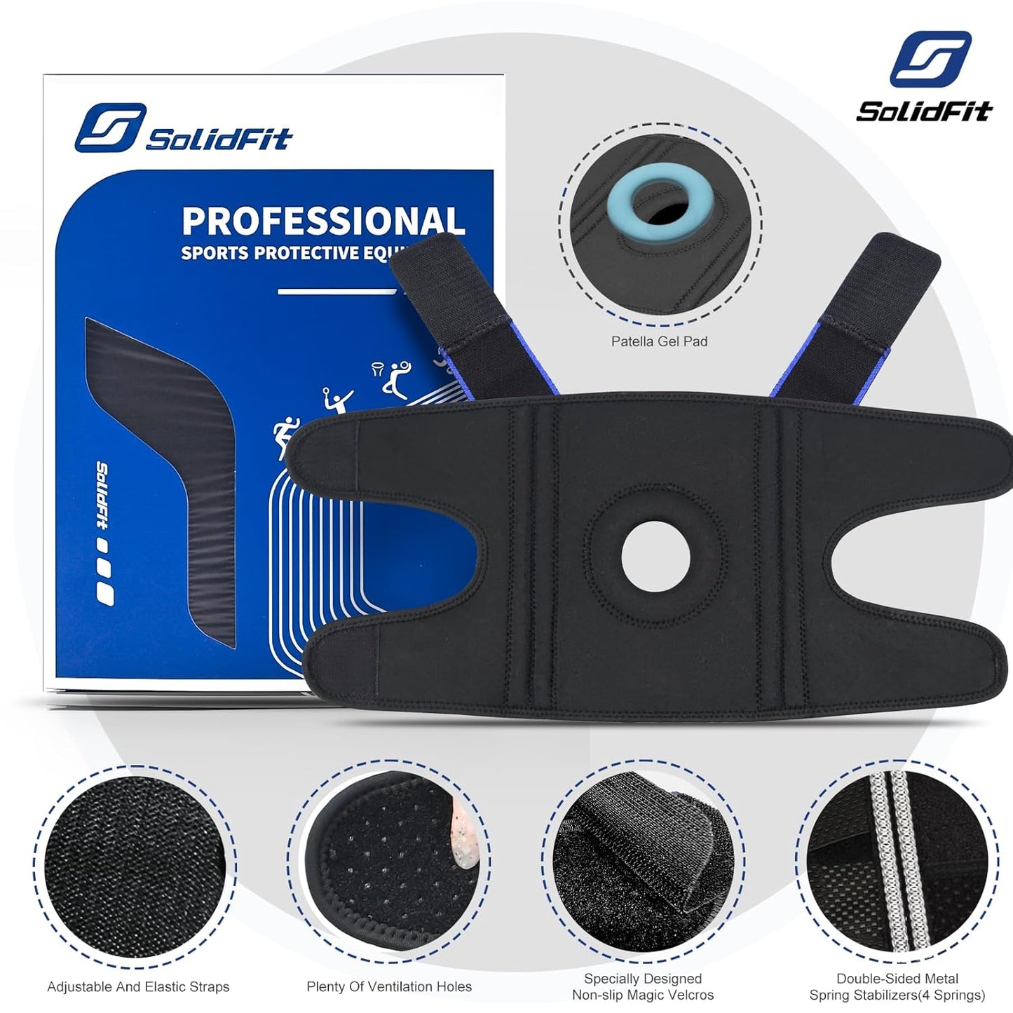 Knee Brace with Side Stabilizers for Meniscus Tear